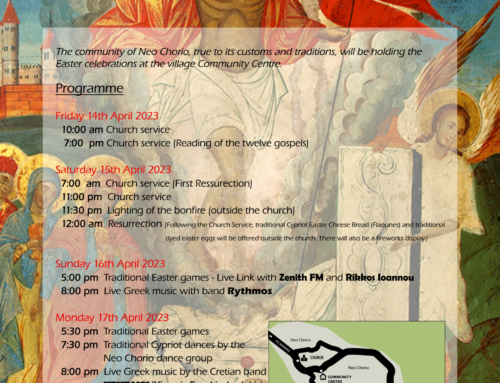 EASTER IN NEO CHORIO – EASTER PROGRAM 2023