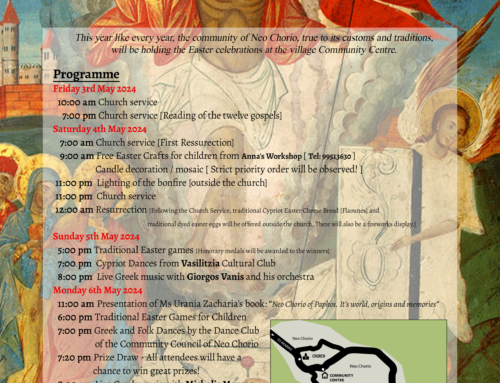 EASTER IN NEO CHORIO – EASTER PROGRAM 2024